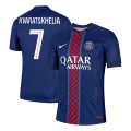 KVARATSKHELIA #7 PSG Home Match Jersey Player Version 2025/26