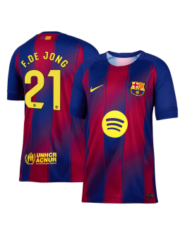 F.DE JONG #21 Barcelona Home Jersey 2025/26 - [Super Replica]