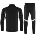 Kids Real Madrid 1/4 Zipper Sweat Kit(Top+Pants) Black 2025/26
