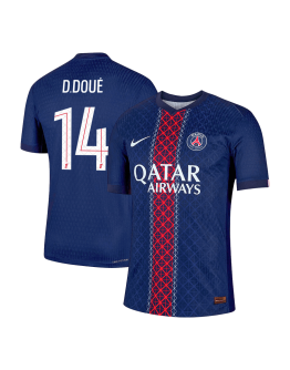 D.DOUÉ #14 PSG Home Match Jersey Player Version 2025/26