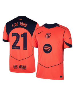 F.DE JONG #21 Barcelona Third Away Jersey 2025/26