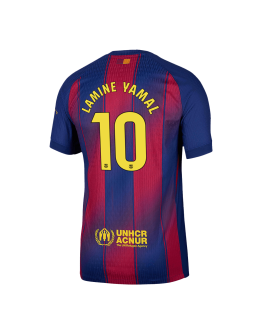 LAMINE YAMAL #10 Barcelona Home Match Jersey Player Version 2025/26